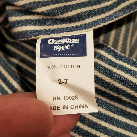 Vintage Osh Kosh B'Gosh Train Conductor Hat Snapback Youth Kids 2-7 Adjustable - Picture 8 of 9